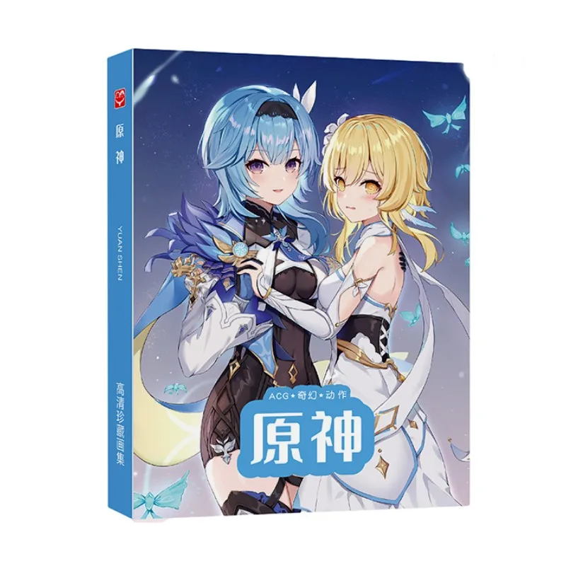 

Genshin Impact Anime Book Art Book Colorful Artbook Paintings Manga Books Coloring Books for Kids
