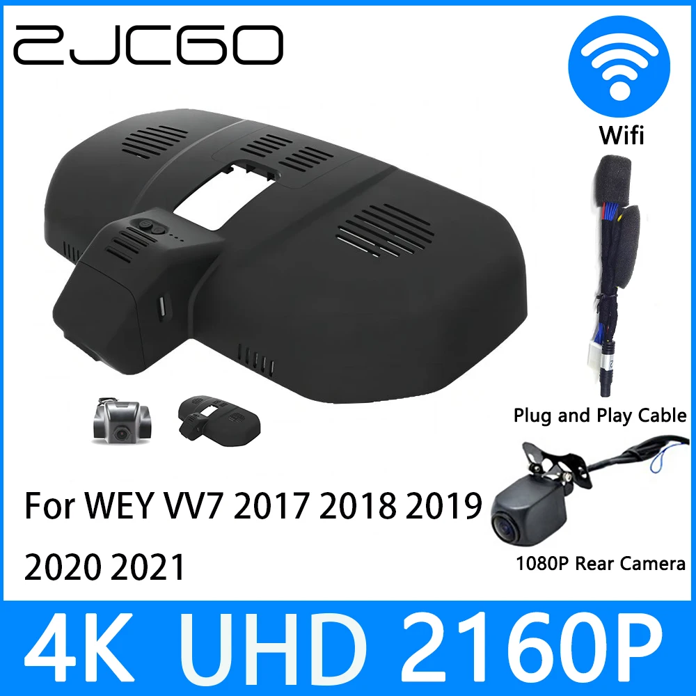 

ZJCGO Dash Cam 4K UHD 2160P Car Video Recorder DVR Night Vision for WEY VV7 2017 2018 2019 2020 2021