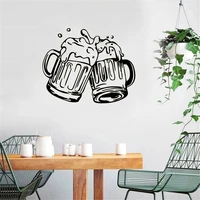 fashionable beer decorative sticker waterproof home decor decor living room bedroom removable pvc wall decals
