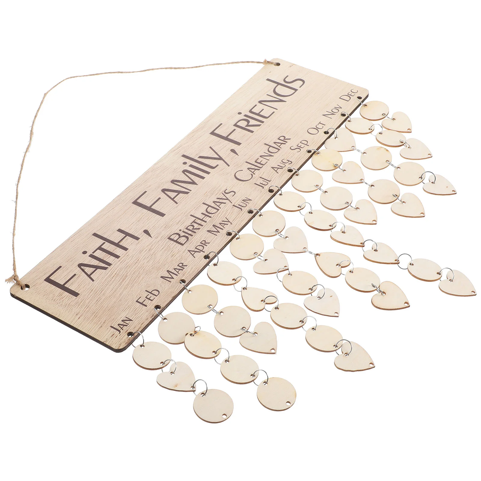 

Подвесной деревянный календарь для дня рождения