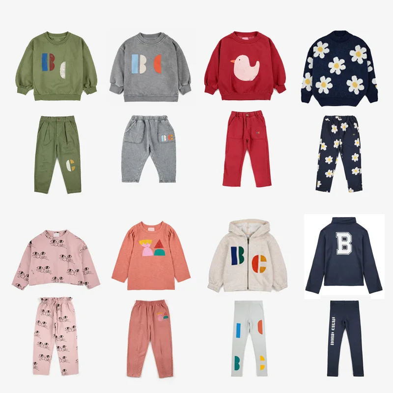 

Pre-sale (ship Early September) 2023 BC Children Clothes Cartoon Sweatshirts for Boys Girls Kids Pants Set Kids Boutique Clothes