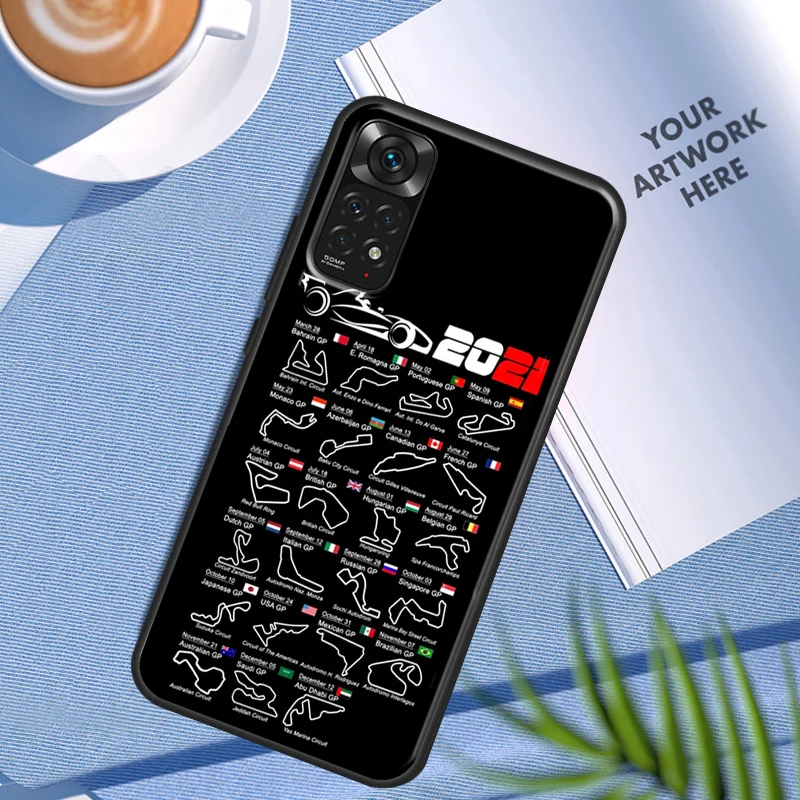 Чехол с гоночным автомобилем Формула 1 для Xiaomi Redmi Note 10 Pro чехол 11 10A 10C 9 8T 9S 10S 9T 9A 9C