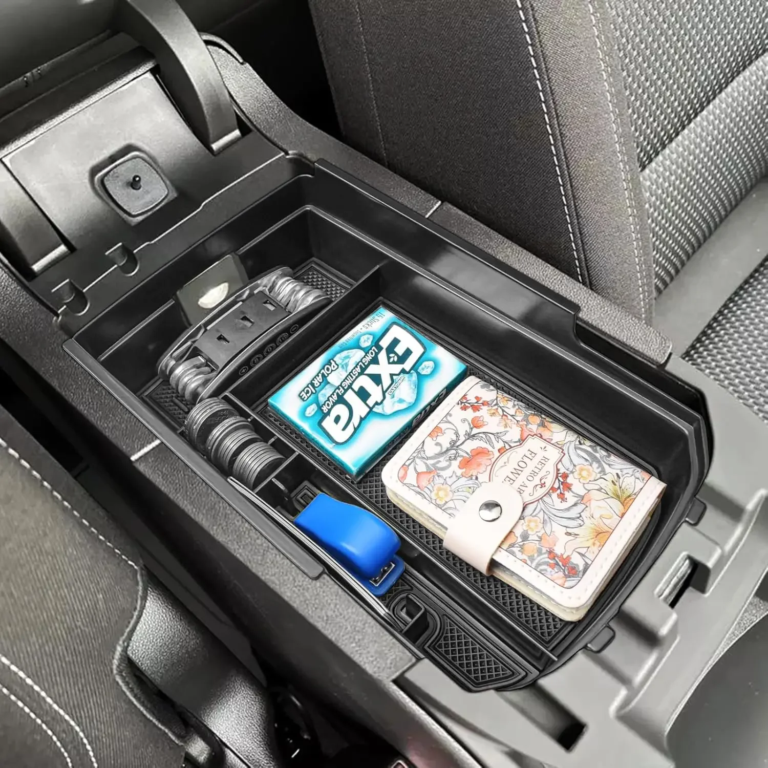 

Органайзер для центральной консоли, совместимый с GMC Terrain 2018-2024, аксессуары, органайзер для центральной консоли, ящик для хранения в подлокотнике автомобиля