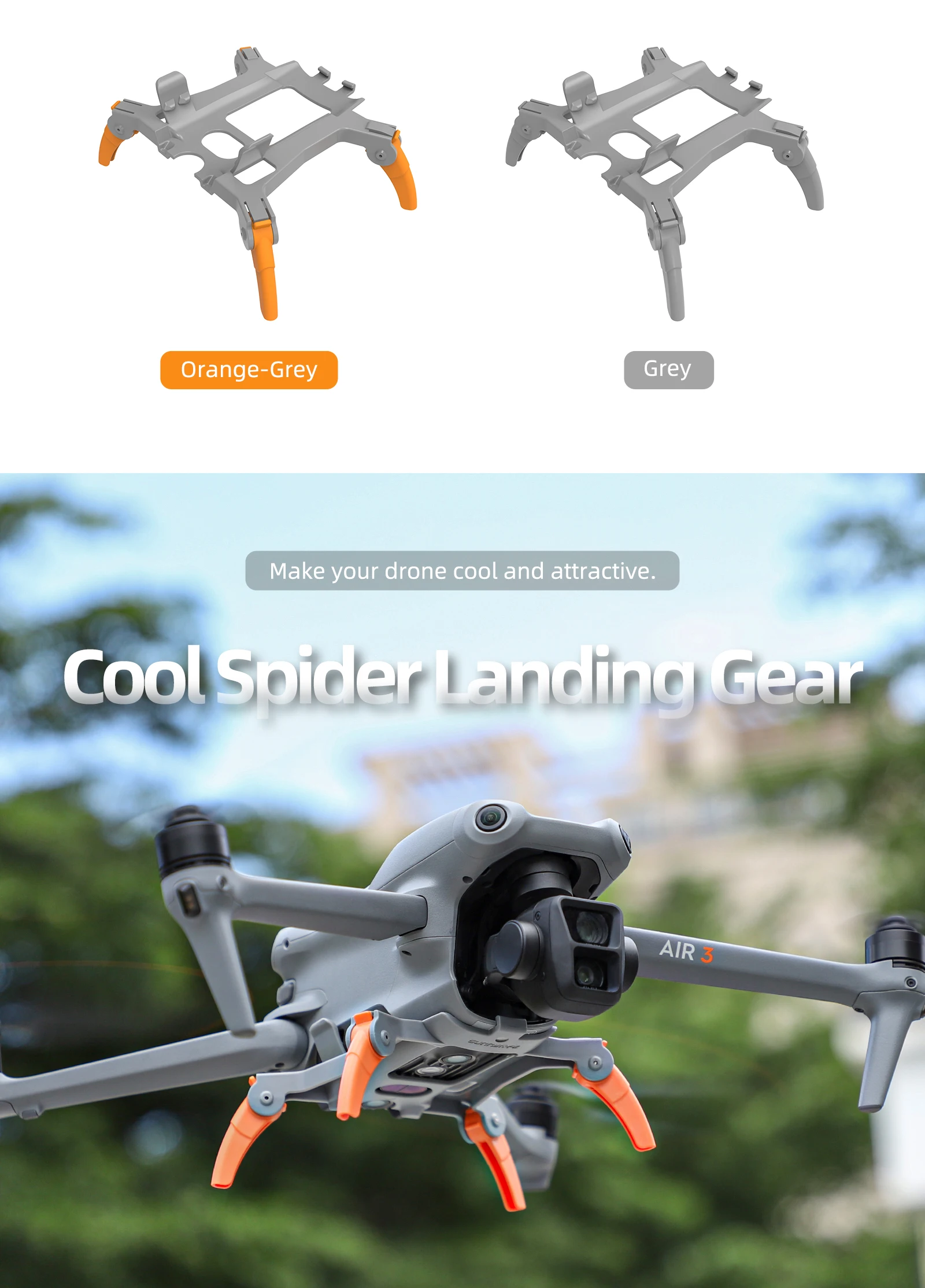 

Удлинитель для DJI Air 3, складная опора для посадки, защита для дрона