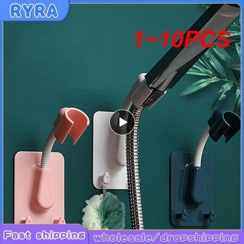 

1-10 шт. вращающийся держатель для душевой лейки Регулируемый самоклеящийся кронштейн настенные крючки для крепления для спа ванной универсальная подставка для хранения