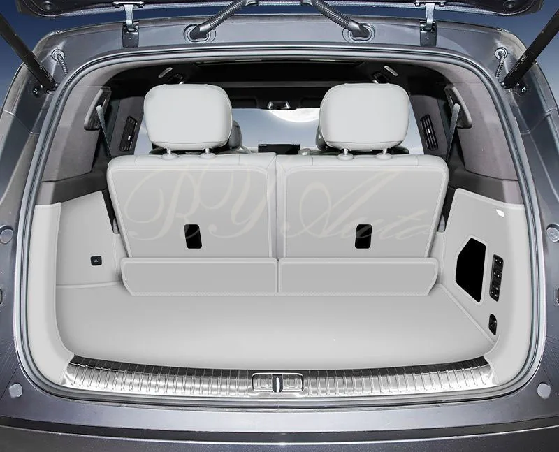 

Задние коврики в багажник автомобиля для Denza N9 2025 2026 2027 2028 6 мест, кожаный коврик для хранения, чехол для багажника, внутренняя подкладка, авто аксессуары для интерьера