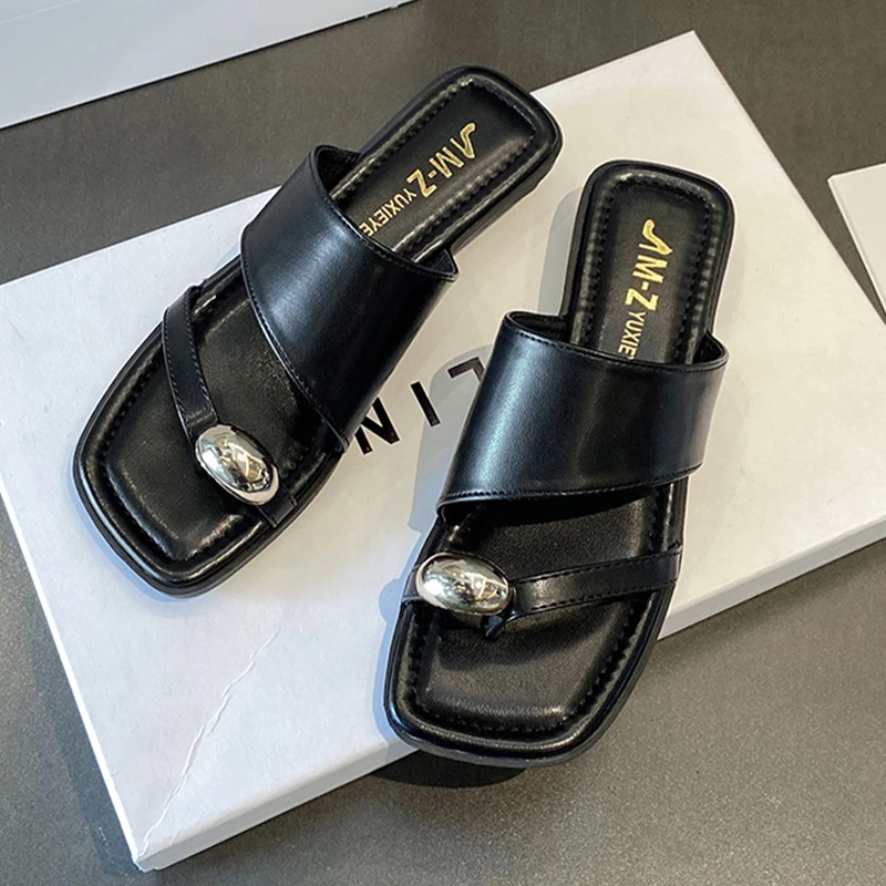 

2023 Summer New Women Sandals Flats Slippers Beach Shoes Trend Designer Platform Flip Flops Casual Women Shoes Walking Slides