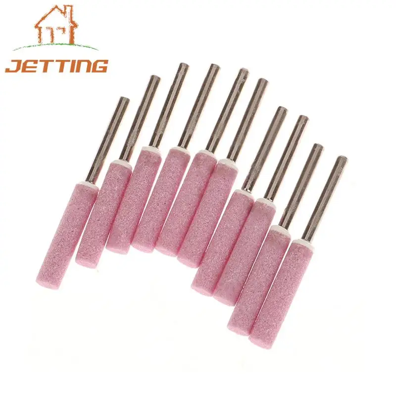 

10Pcs Chainsaw Sharpener Grinding Stone File 4/4.8/5.5/6mm Chains Saw Sharpening Set Polishing Metals Chainsaw Sharpener Stones