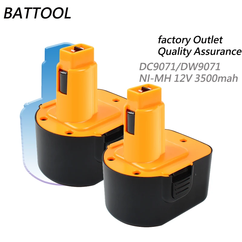 Аккумулятор BATTOOL 3500 мАч DC9071 для Dewalt DW9072 DW9071 DE9037 DE9071 DE9072 DE9074 DE9075 152250-27 |