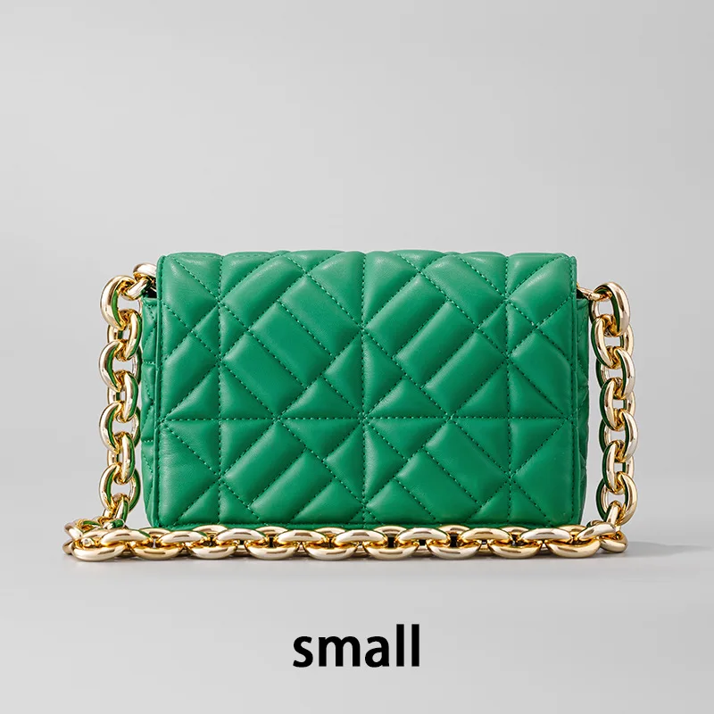 

Classic Quilted Leather Small Handbag Shoulder Bag for Women Messenger Bag Daily Designer Bags Luxury Chain Ladies Crossbody Bag