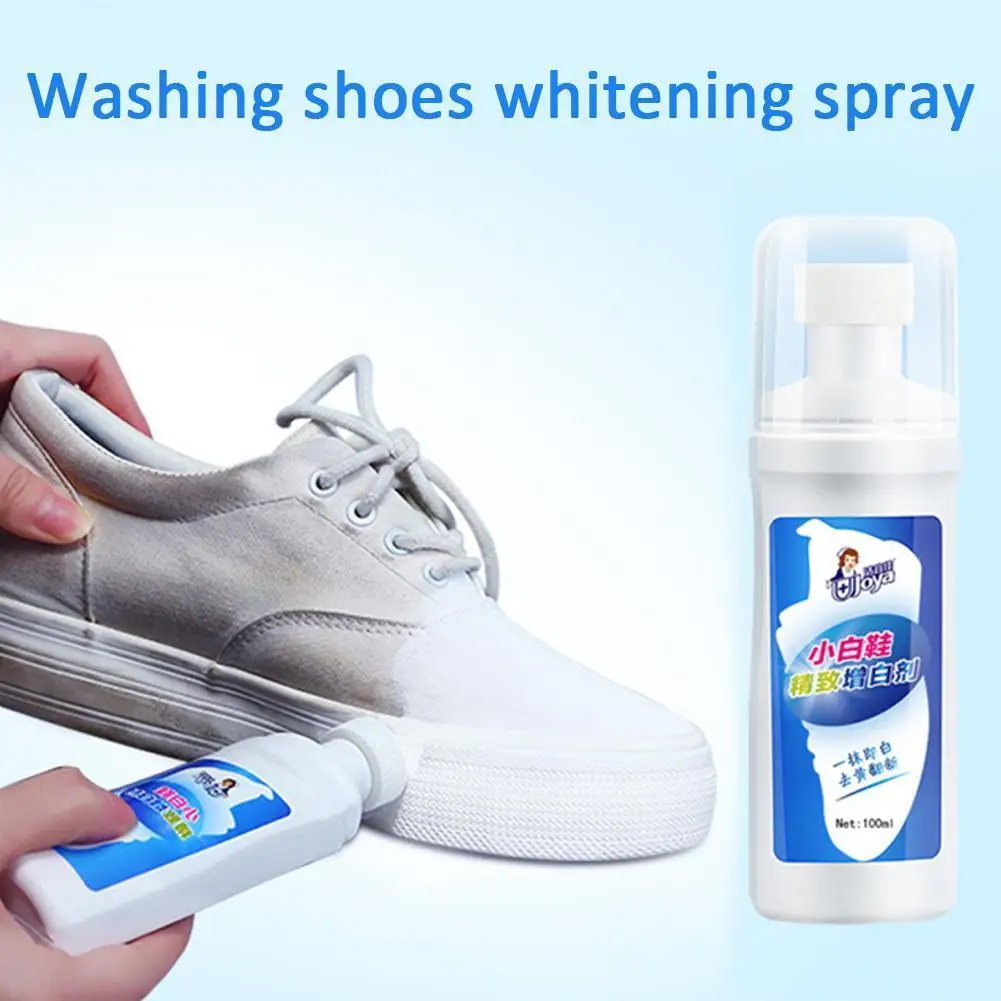 

100ML White Shoes Cleaner Whiten Refreshed Polish Cleaning Tool For Casual Leather Shoe Sneakers Shoe Brushes Upper Protection