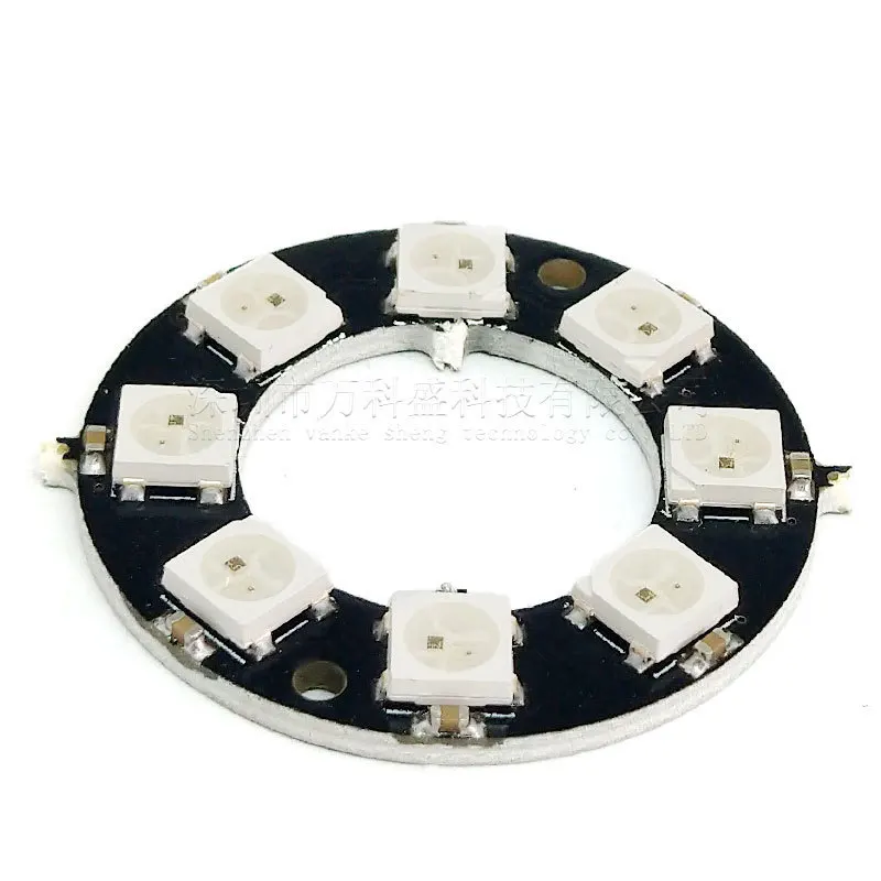 100Pcs/lot 8bit Ws2812 5050 Rgb Led Smart Full-color Rgb Lamp Ring Development Board-macro Ring