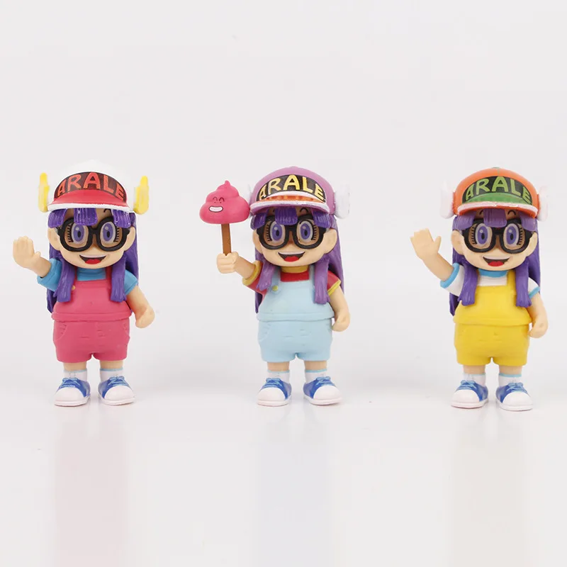 Доктор Сламп 6 шт. Arale Poo-poo Cloud ПВХ статуя фигурка стол Коллекционная модель