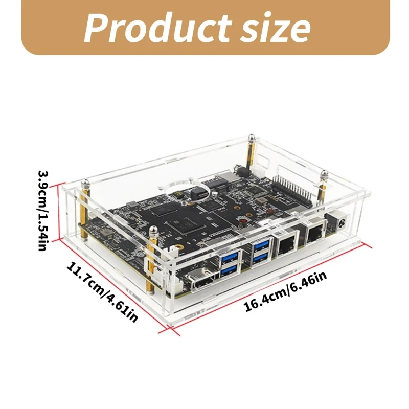 Акриловый охлаждающий корпус с металлическим радиатором для Banana BPI F3 вентилятор
