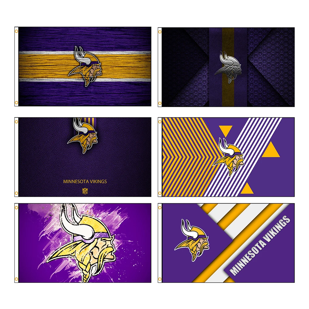 90x150 см 3X5 футов M-minnesota V-викинги флаги полиэстер с принтом баннер для украшения