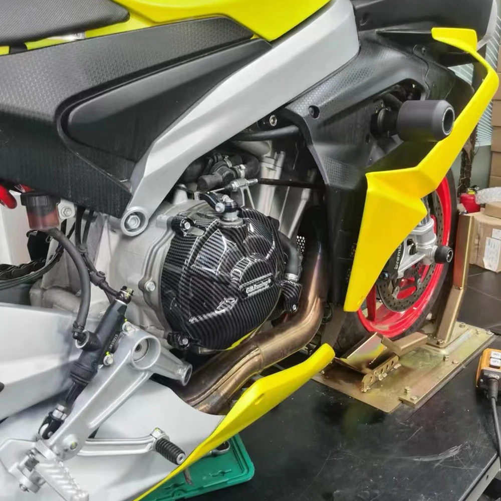 RS660 печатание углеродного волокна защитная крышка двигателя мотоцикла для Aprilia RS