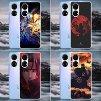 naruto clear phone case for huawei p20 pro p30 p40 pro plus lite p50 pro psmart z 2019 case soft cover itachi skunk sasuke anime