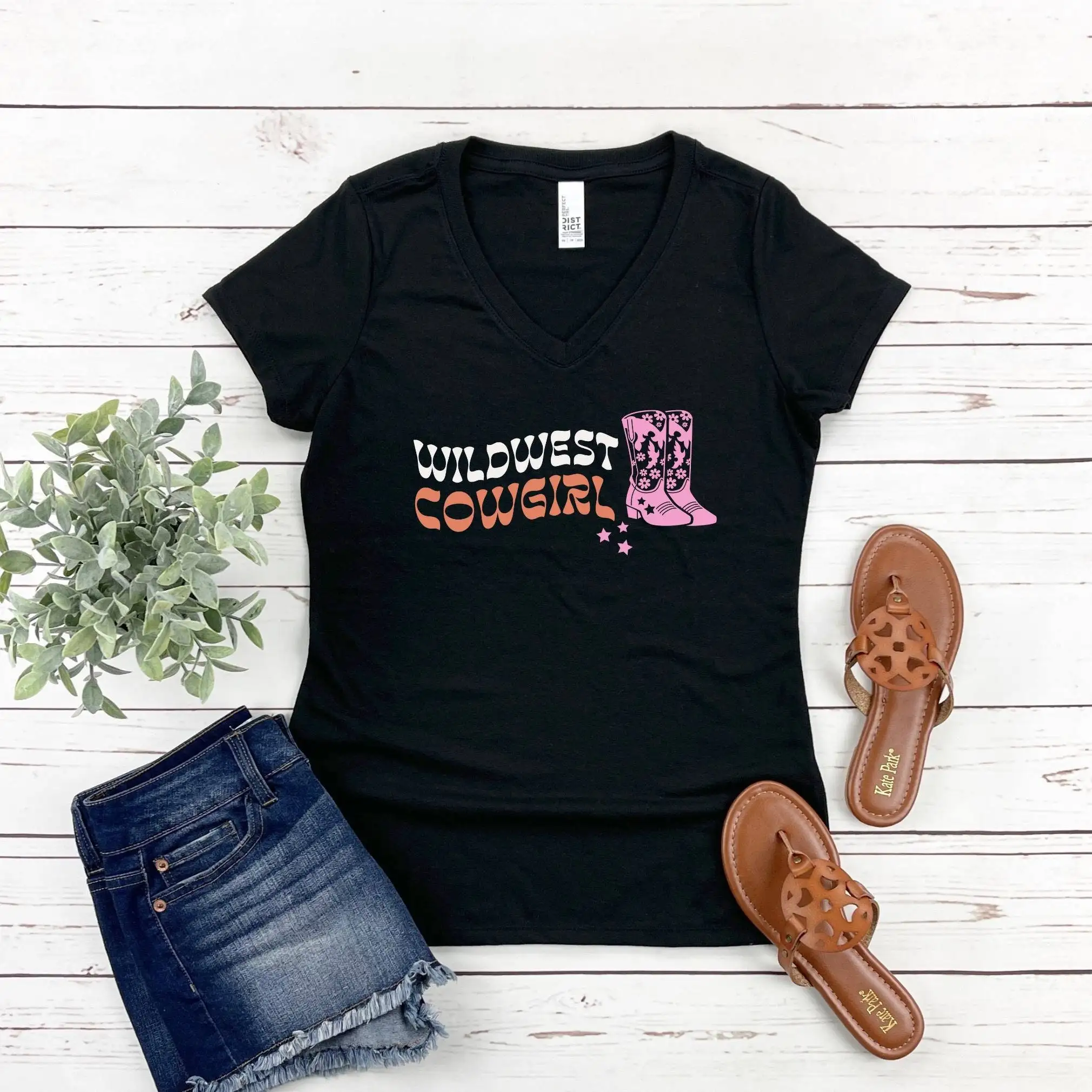 Футболка Wildwest Cowgirl Western SweaT Boots Country Women Farm Girl