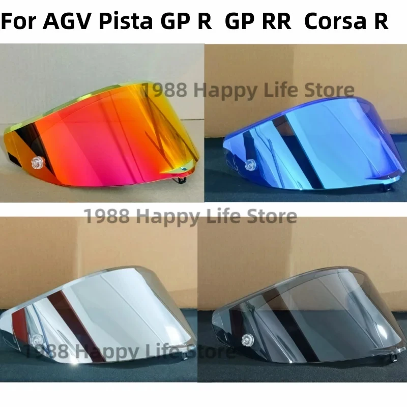 Фото Запасной визор/стекло для мотоциклетных шлемов AGV Pista GP R, GP RR, Corsa R: сменная линза, защитное стекло, экран, аксессуары №2