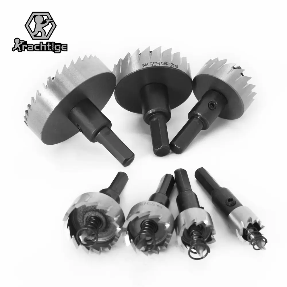 15-55mm Stainless Steel Metal Hole Opener Set 7Pcs High-speed Steel Tapper Sheet Iron Tapping Bit