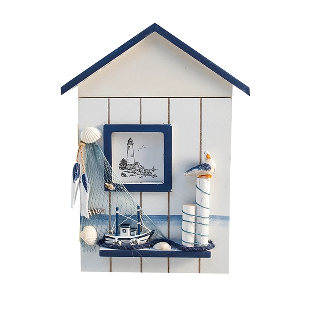 

Creative Decoration in the Ocean Key Box Cabinet Wall Hanging Key Storage Box Seabirds