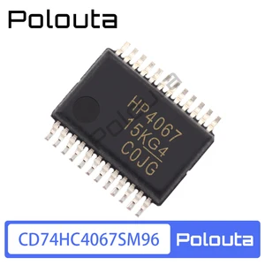 4Pcs CD74HC4067SM96 SSOP-24 Single Channel Analog Multiplexer Chip Polouta