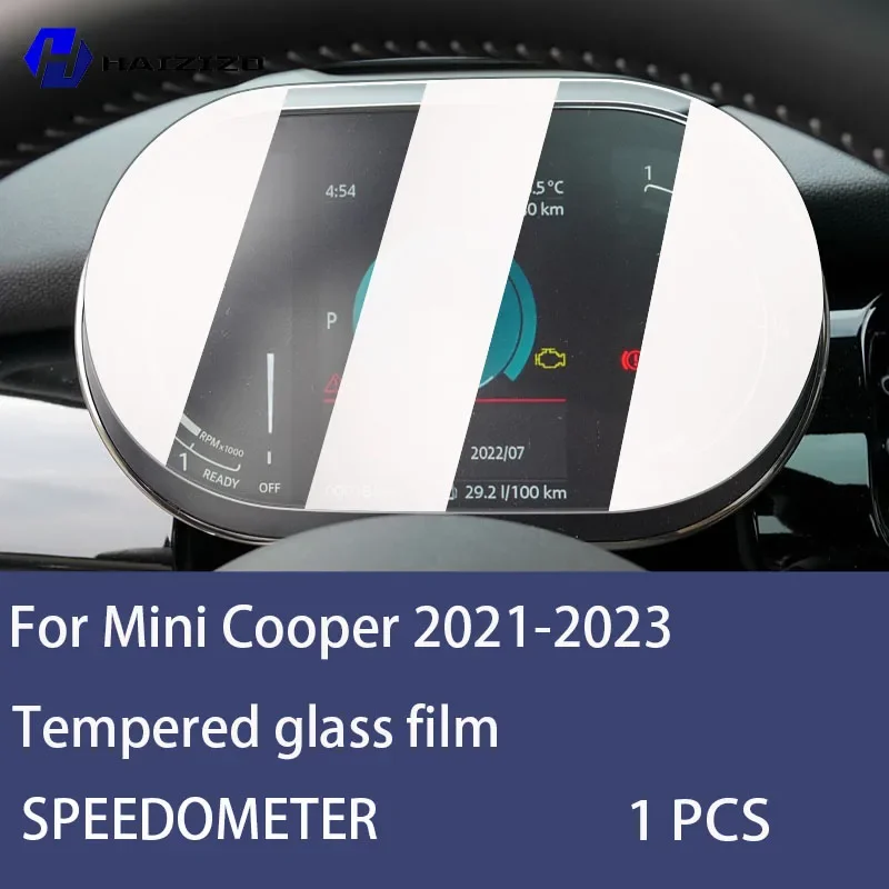 

Для Mini Cooper 2021-2023 автомобильный спидометр, ЖК-экран, защитная пленка, аксессуары из закаленного стекла с защитой от отпечатков пальцев, защита от царапин