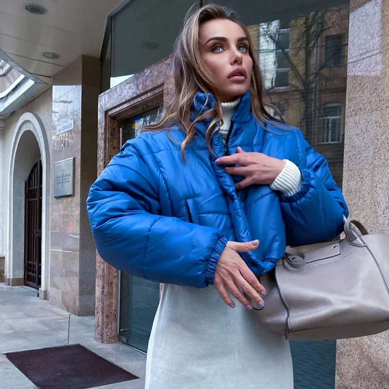Winter Two Wear Casual Long Sleeve Vest Jacket Women Parka Warm Loose Solid Color Coat Zipper Button Short Jacket