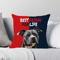 amstaff best friend for life cushion cover animal pillow cover home decorative pillows sofa car cushion polyester pillow case