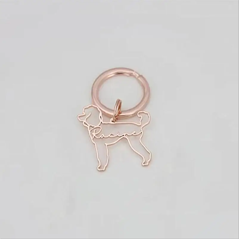 Персонализированный брелок для ключей с именем женщин из нержавеющей стали под