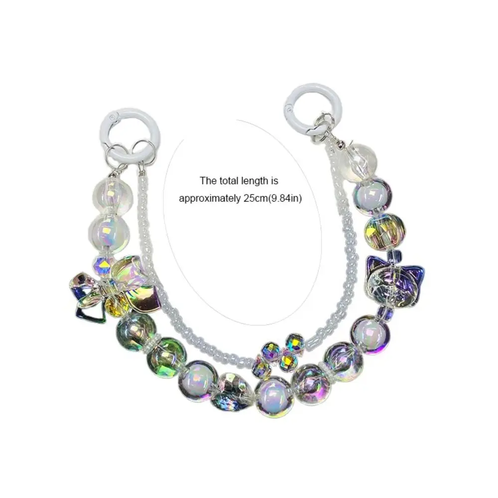 Роскошный мультяшный блестящий ремешок для телефона двухслойный брелок из