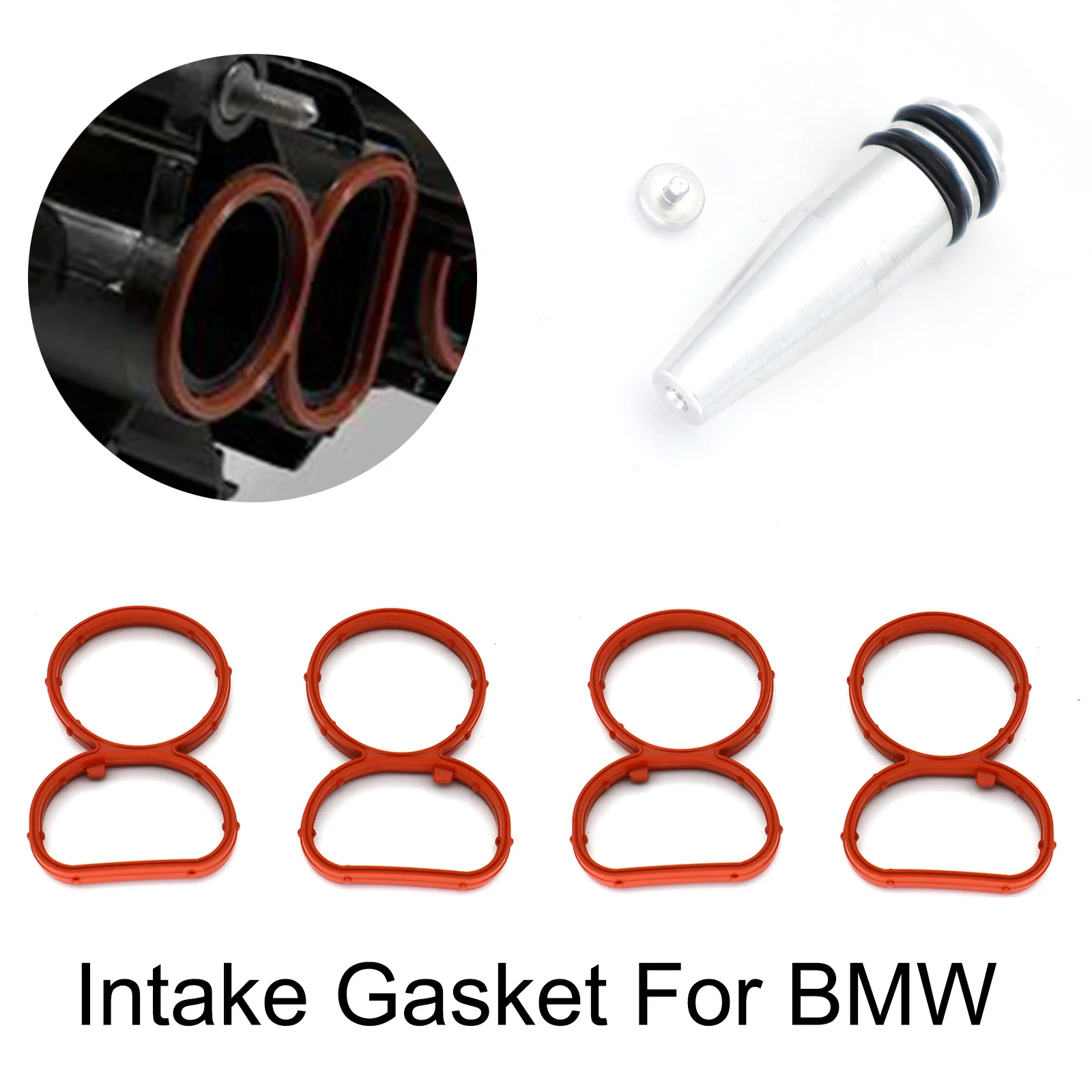 

Впускной впускной клапан двигателя автомобиля, вихревая заслонка, алюминиевая и резиновая прокладка для удаления пустого коллектора, запасные части для BMW N47 E90 N57S 2.0D