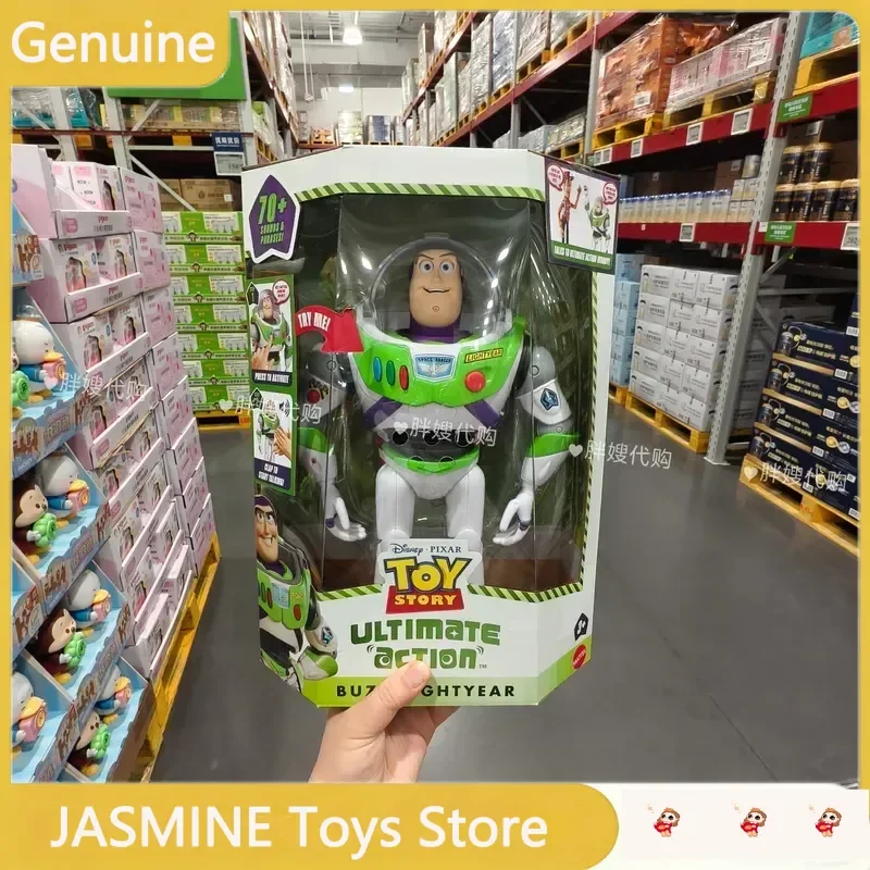 Фото В наличии: Коллекционная фигурка Disney Toy Story в стиле ретро, реалистичная модель Базза Лайтера и Вуди, активирующаяся звуком, идеальный подарок для коллекционеров. №3