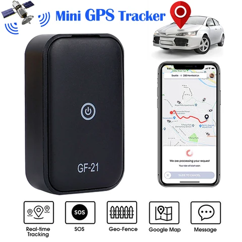 Мини GPS-трекер GF21 GF09 GF07, автомобильный трекер, GPS-локатор для автомобиля, функция защиты от потери, запись, прослушивание, детали автомобиля