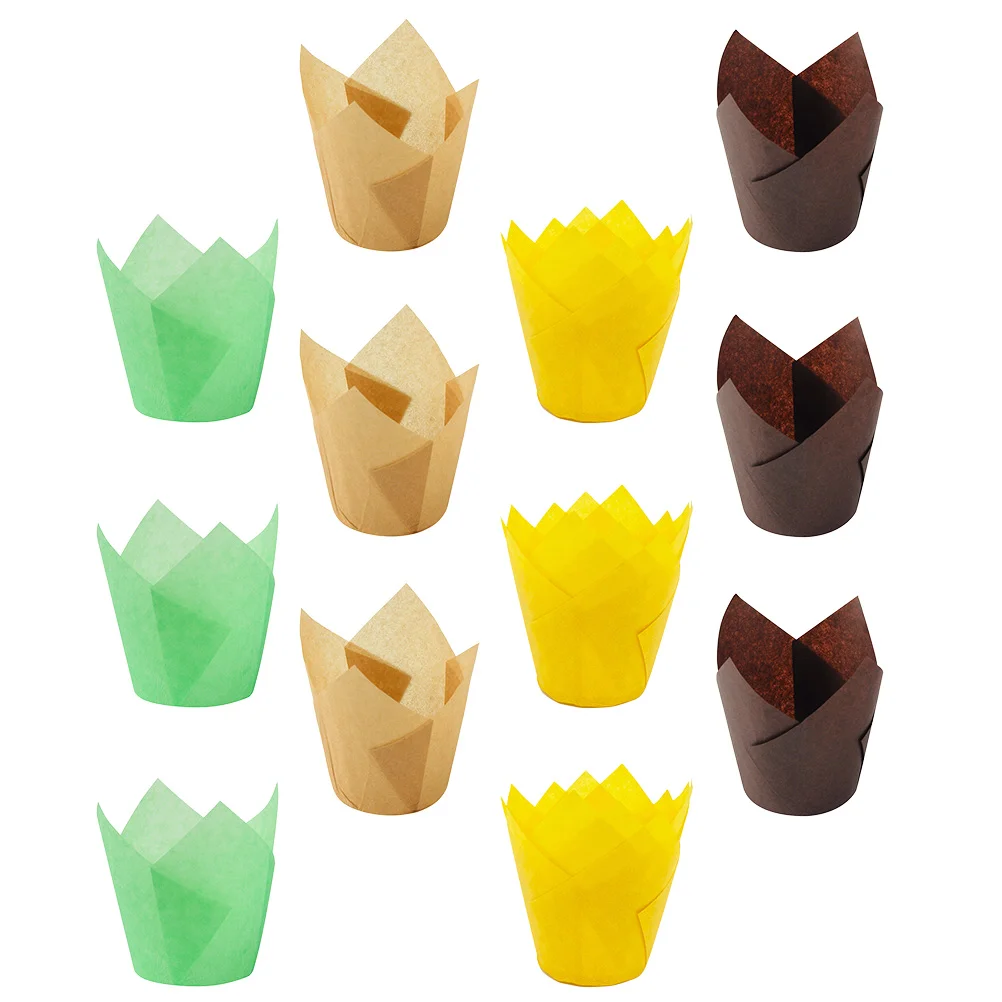 

200pcs Pretty Practical Safe Beautiful Durable Cake Cups Cupcake Liners for Home Shop Cafe