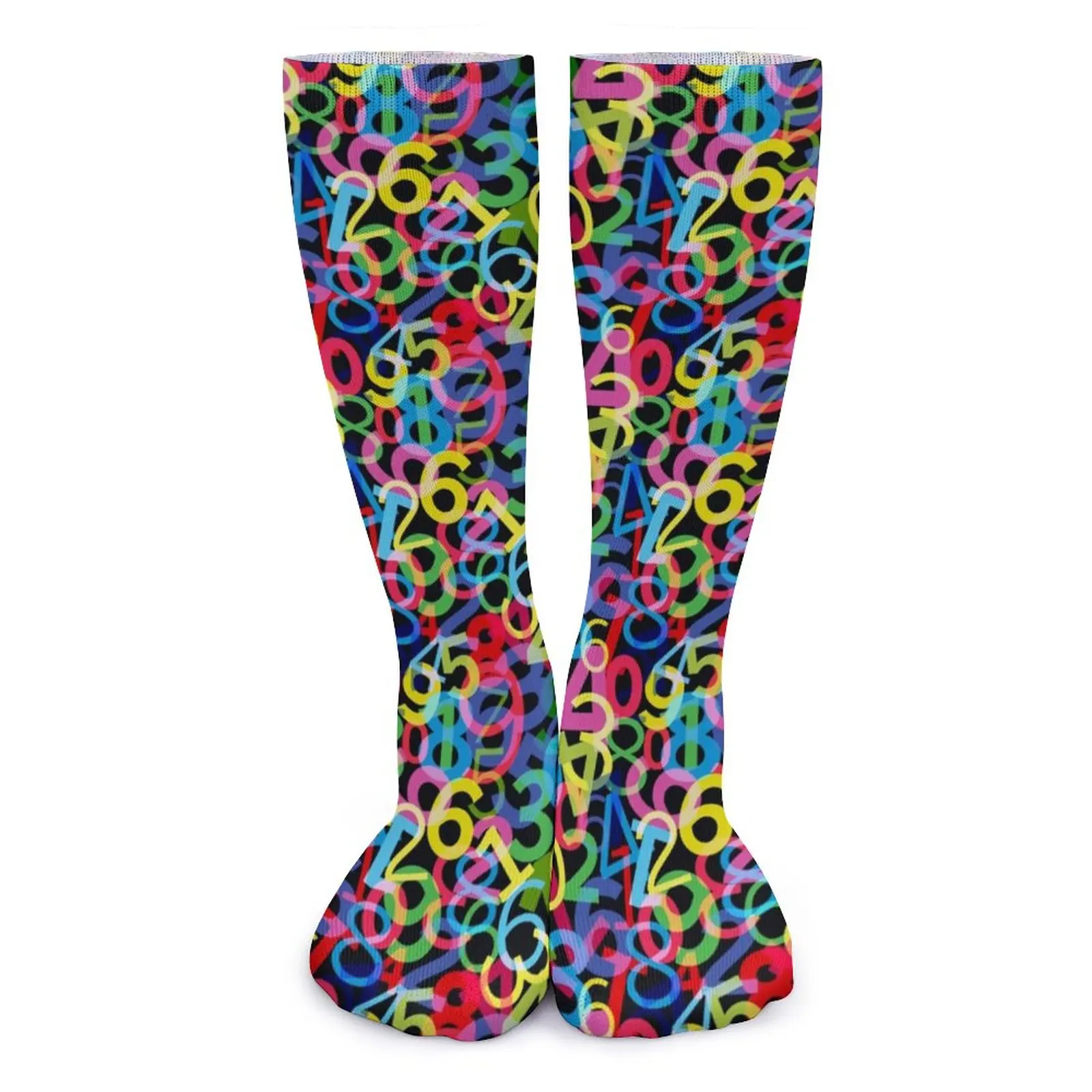 

Красочные математические носки с принтом в виде чисел Нескользящие женские носки, качественные Узорные носки для спорта на открытом воздухе
