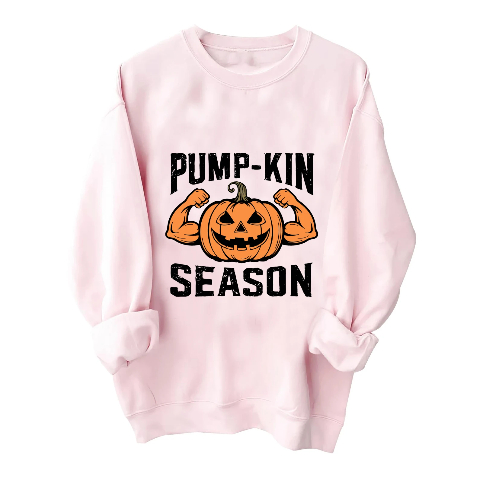 Весенне-осенний Повседневный Свитшот унисекс с круглым вырезом и длинным