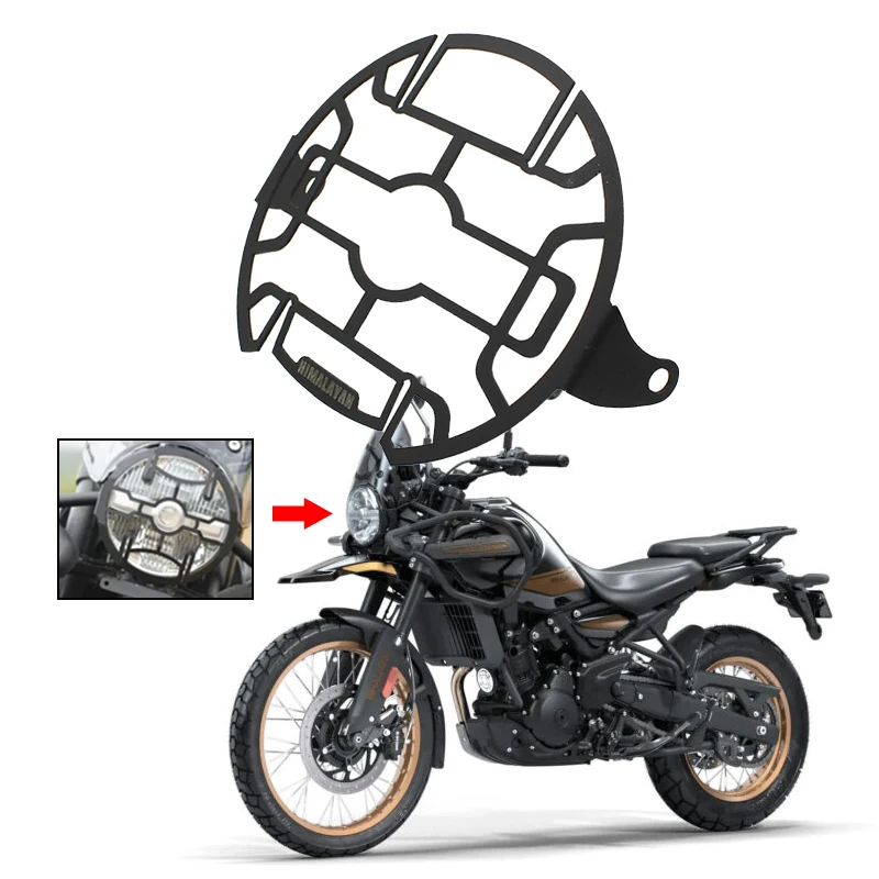 Фото Защитный чехол для переднего фонаря для Himalayan 450 HIMALAYAN himalayan 450, решетки для фар мотоцикла, защитная защита №1