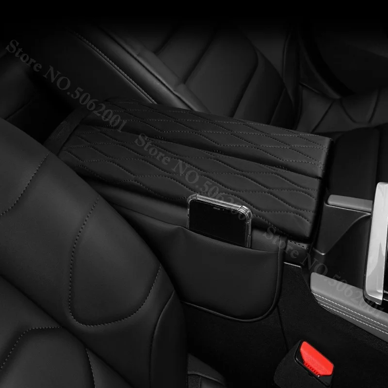 Фото Для Citroen C5X C5 AIRCROSS: Кожаная накладка на подлокотник, износостойкая защита центральной консоли, аксессуары для интерьера автомобиля №3