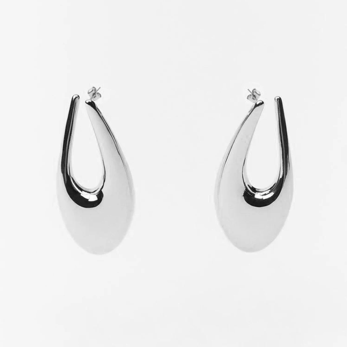 Новинка 2024 винтажные металлические серьги для женщин Длинные массивные