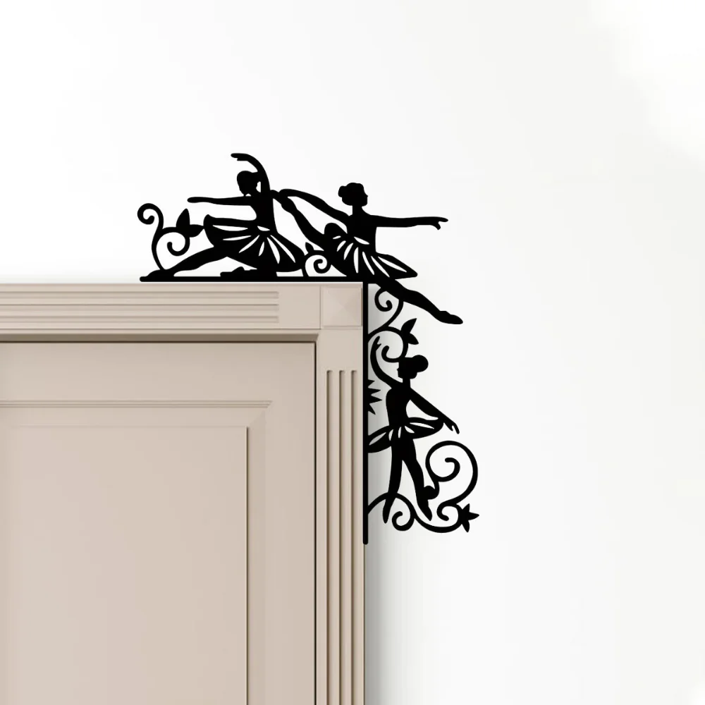 Очаровательная Металлическая Наклейка На Стену В Форме Балерины Идеально