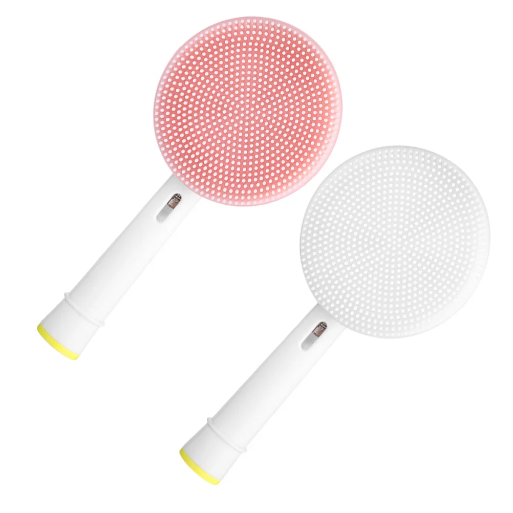 

Щетка для лица, чистящие головки для лица, Очищающий скраб, силиконовая электрическая отшелушивающая головка, вибрирующие затяжки