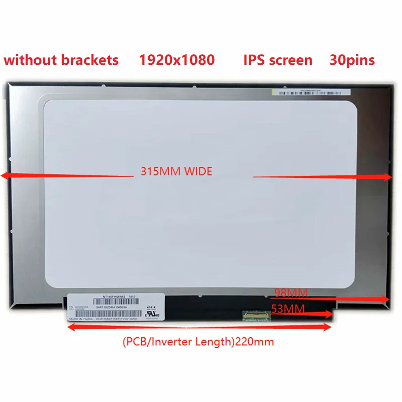 14 0 &quotFHD 30PINS IPS LM140LF2L LP140WFA-SPD1 SPF2 N140HCA-EAC EBC EAD для Lenovo IdeaPad 5 14ARE05 LCD LED Screen 1920x1080 - купить