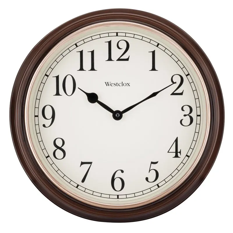 

Round Woodgrain Look Analog QA Wall Clock