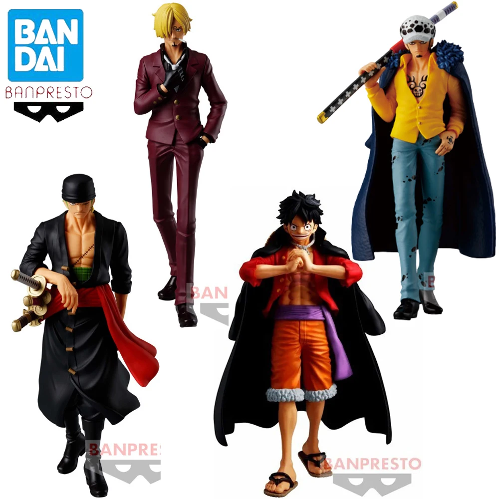 

In Stock Original Banpresto One Piece Figure Roronoa Zoro Monkey D Luffy Trafalgar Law Sanji Figure Anime Model Dolls Toy Gift