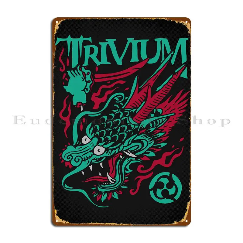 Металлический плакат Trivium Art 2 для кухни, клуба, ретро-фрески, жестяной плакат