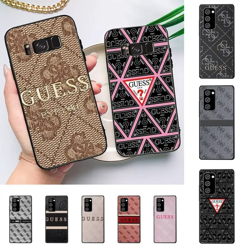 

Stylish Triangle Letter Guess Phone Case For Samsung Galaxy Note10Pro Note20ultra note20 note10lite M30S