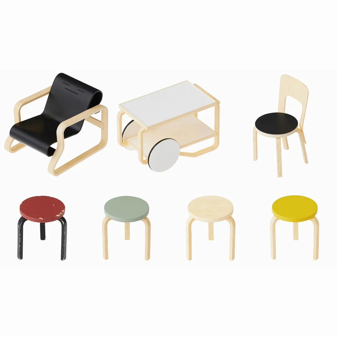 TOMY Gachapon Gacha Capsule Toy Nordic Furniture Miniature Sofa Chair Stool Simulation Scene Model Figures Table Ornament