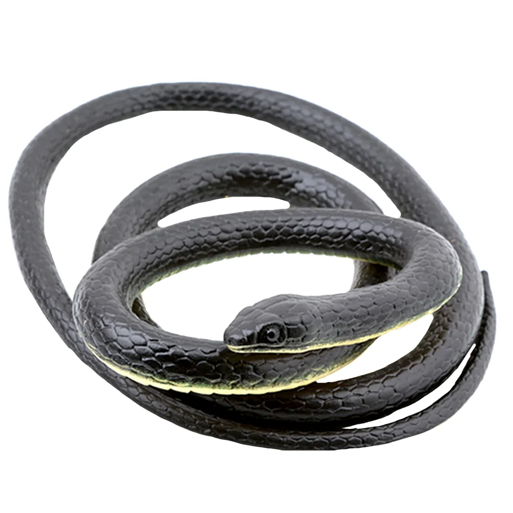 

1PC Black Mamba Snake Scary Prop Snake Rainforest Snake Scary Snake