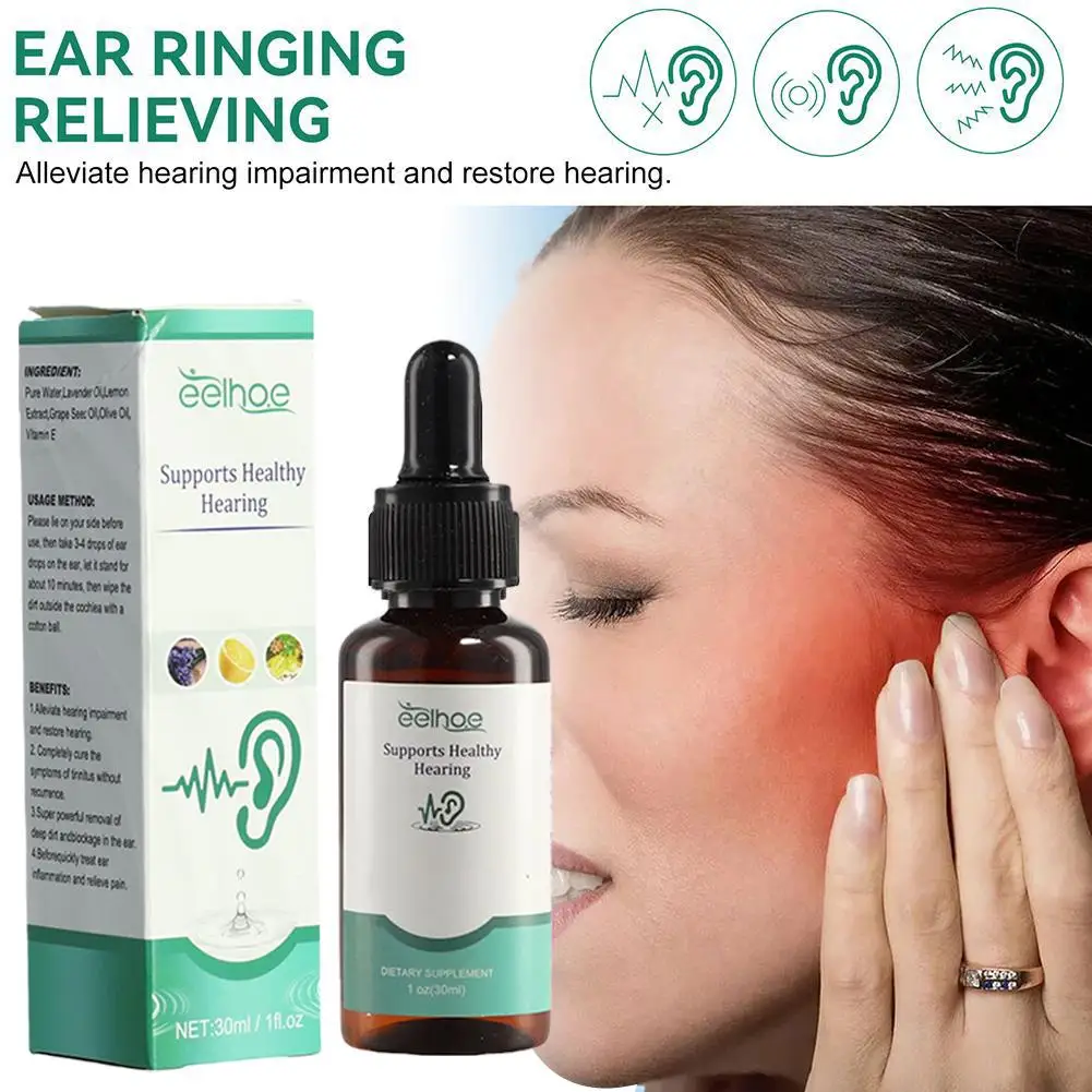 

Tinnitus Ear Drops Effective Treatment Tinnitus Deafness Hearing Health Hard Otitis Itching Ear Earache Repair Swelling Car Q2E1
